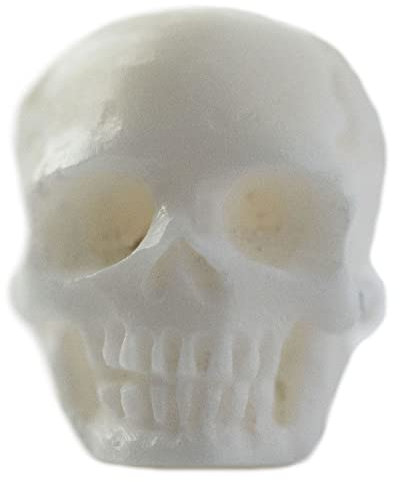 Windalf Calaveras Bartschmuck BONITO DE LOS MUERTOS 10 mm Wikinger Totenkopf Bartperle Haarperle Handarbeit aus Knochen