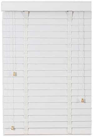 Pxzybd Jalousien Aus Holz,Jalousetten 50mm Lamellen Horizontale Jalousie,Fenster Behandlung Fensterläden,Vorhänge,Echtholz Jalousette Innen Außen,Sonnenschutz/Sichtschutz, Weiß,W×H-45×120cm/17.7×47in