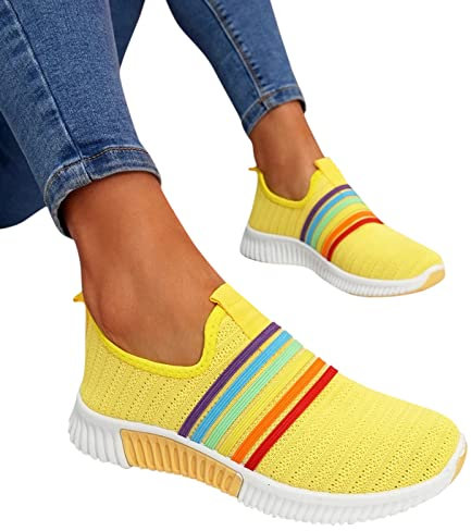 Fulidngzg Sommerschuhe Damen 38 Bequeme Fitness Leicht Running Schuhe Turnschuhe Freizeitschuhe Joggen Walkingschuhe Sportschuhe Joggingschuhe Straßenlaufschuhe Atmungsaktiv Weich Laufschuhe Sneaker