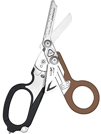 Leatherman Raptor Rescue - Notfall Klappschere mit Gurtschneider & Glasbrecher - Für Profis, Sanitäter, Feuerwehr - Coyote Tan/Schwarz