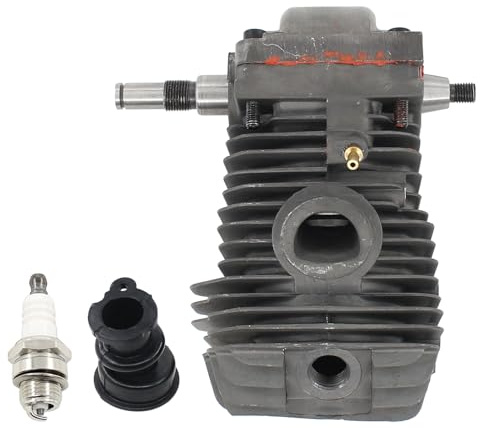 Zylinder Kolben Satz 42.5mm Zylinderkolben mit Kurbelwelle Zündkerze Krümmer Ansaugstutzen Ansaugkrümmer Zündkerzen für Stihl MS250 MS 250 MS 230 MS230 MS 210 MS210 021 023 025 Kettensäge