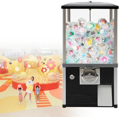 Máquina De Chicles Para Niños, Máquina Comercial De Chicles De Caramelo De 20,87 Pulgadas De Altura, Banco De Chicles De Gran Capacidad De Carga, Máquina Expendedora De Dulces Para Gadgets,Black