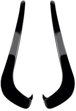 Autocollant Couverture Pare-choc, 2 Pièces, Pour VW Pour Passat B7 Berline Variante 2011 – 2015, Garniture Lame Avant De Voiture, Couteau À Vent Léger À Sourcils Spoiler Pare-Choc Avant Lèvre(Noir bri
