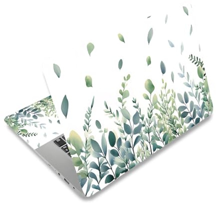PLIGREAT 3 Stücke Pflanzen Laptop Haut Aufkleber Aufkleber Universal 12 13 13,3 14 15 Zoll Notebook Laptops Tastatur Abdeckung Notebook Dekorativ DIY Aquarell Laptop Case Schutzfolie