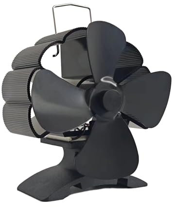 GOLOVENLD Fireplace Fan 4 Blades Stove Fan without Electricity Fireplaces Stove Fireplaces Fan for Wood Burners