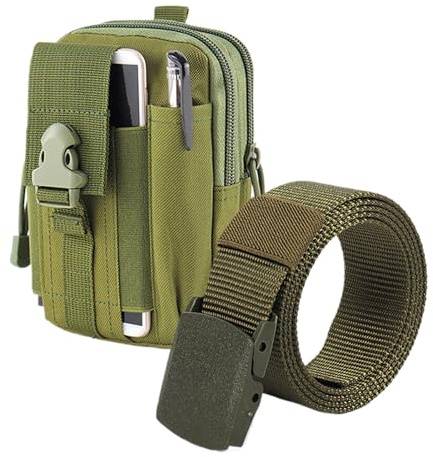 Fanny Pack – Bolsa de cintura al aire libre Fanny Pack – Bolsa de cinturón Oxford de gran capacidad con soporte para teléfono, compartimento de cartera, bolsillo de gadget para smartphone