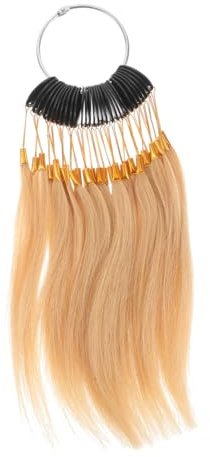 TOYZFRIENDY Echthaar Haarsträhnen Zum Färben Weiche Übungssträhnen Für Friseure Verstellbar Natürliche Farbe Salon Training Und Farbtest