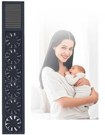 Ventilatori finestra camera da letto casa ventilatore verticale finestra finestra finestra scorrevole 52-140 cm opzionale regolazione del volume d'aria velocità 2800 rpm senza fori per casa