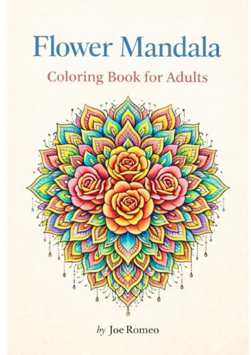 Flower Mandala: Coloring books for adults