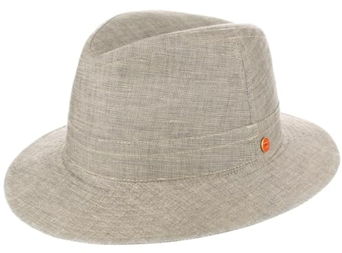 Mayser Savona Travellerhut Stoffhut UV-Schutz Handmade Made in EU Damen Herren Frühling Sommer beige-meliert 59 cm