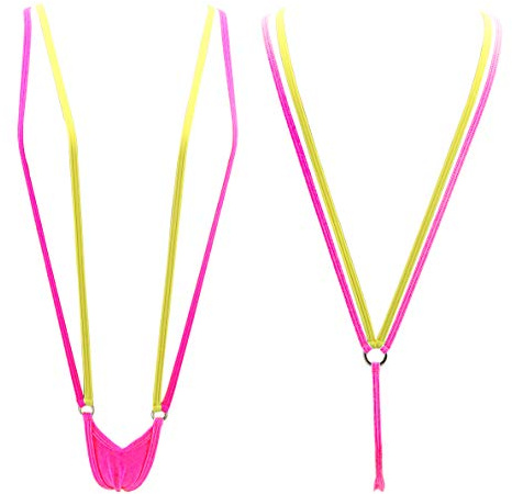 SHERRYLO Bikini à bretelles pour femme - Rose - Taille Unique