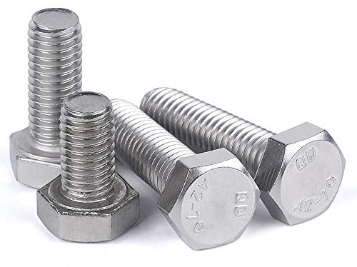 M14 M16, vis hexagonales externes en acier inoxydable 316, boulons hexagonaux externes à dents pleines allongées, vis-M14 * 70