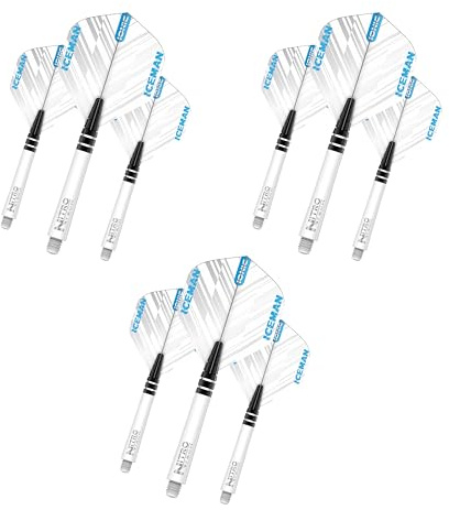 RED DRAGON Gerwyn Price Ionic White Combo - 3 Sets Per Pack (9 Dart Flights in total)