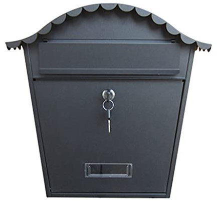 Cassetta postale Cassetta della posta in ferro battuto Villa a parete for esterni Cassetta dei suggerimenti Giornali e riviste Portico anteriore Cassetta delle lettere da giardino Cassetta delle lette
