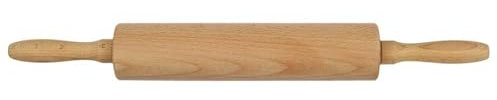 LILY COOK, KP5715, Rouleau à pâtisserie en Bois de Haute qualité, Ergonomique et Facile à Nettoyer, idéal pour étaler pâtes et Biscuits, Dimensions 44,5 cm, Couleur Marron