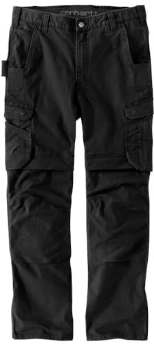 Carhartt - Pantaloni Cargo da Lavoro Steel, con Doppio Tessuto sul Davanti, vestibilità Comoda, Elasticità Extra Rugged Flex, Pantaloni Uomo