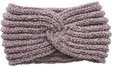 axy Damen Strick Haarband mit Twist Knoten Winter Stirnband, Headband gestrickt Haarbänder HBW3 (Braun)