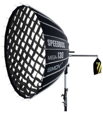 SMDV Grid Mega-110 für Speedbox Mega-110 - Natürliche Kontraste und Farbverzerrung - 5x5x4cm Zellen - Lichtkontrolle