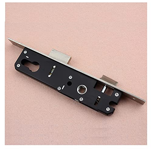 Mortice Sash Locks,Mortice Lock,Black Mortise Door Lock Body Frame Sliding Steel Door Fittings (Size:25mm,Color:Black_85MM) (Color : Black-85mm, Size : 25mm)