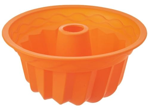 orion group Gugelhupfform aus Silikon Kuchenform Napfkuchenform mit Kamin SILLINIE 23,5 cm