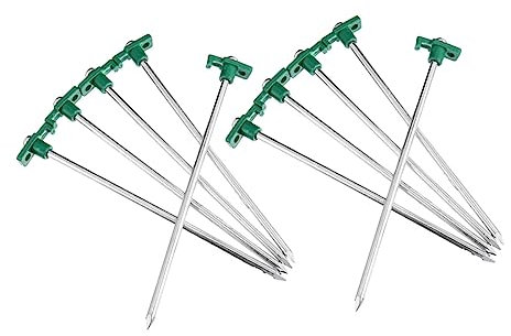 VANZACK 10 Stück Zeltheringe Aus Edelstahl Campingzeltpfähle Erdnägel – Perfekt Für Outdoor-aktivitäten