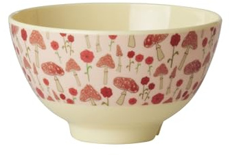 Rice klein Melamin Schüssel Kinderschüssel pink mit Happy Forest Print