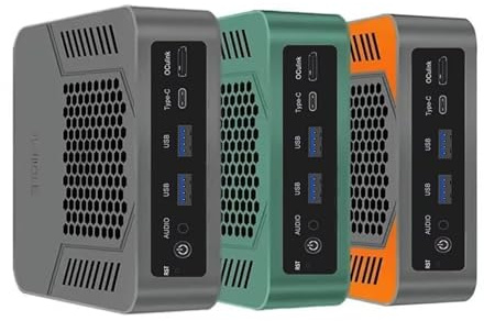CYMINILMDPC Mini PC Gamer TOPC Ordenador de sobremesa para Juegos Ryzen 7 8845HS(Up to 5.1GHz) 2xDDR5 USB4.0 NVMe 2 LAN Win 11 Pro WiFi6E BT5.3/ HDMI/RJ45 2.5G/USB2.0