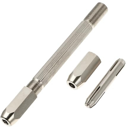 CANIGHT Double Ended Hand Drill Vise Tool for Jewelry and Watch Repair Precision Twisting Tool Hexagonal Chuck for Wire Stripping and Drilling Projects