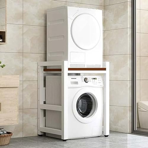 Combo de lavadora y secadora apilable con armario para ahorrar espacio en el baño