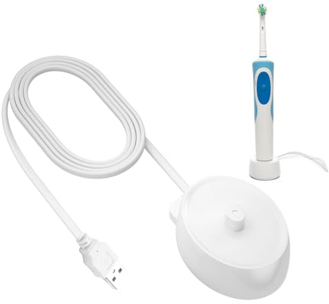 Electric Toothbrush Charger for Oral B Waterproof Universal USB Inductive Toothbrushes Charging Base Replacement with 3FT Power Cord Cable Compatible with O-ral B iO3 iO4 iO5 iO6 3757
