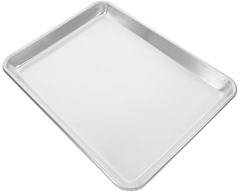 SHOWERORO ustensiles de cuisson plateau de service en aluminium poêle à frire pour cuisinière plat à four plat de cuisson professionnel alliage d'aluminium Silver