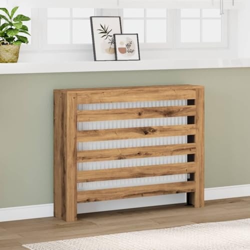 Snsowed Heizkörperverkleidung Artisan-Eiche 104x20x82 cm Holzwerkstoff, Heizung Abdeckung, Radiator Cover, Heizungsabdeckung, Abdeckung Heizung, Heizkörper Verkleidungen - 852698