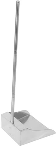 TOVINANNA Stainless Steel Long Handle Dustpan Thickened Garbage for Home Cleaning Stoop Free Dustpan for Indoor Outdoor Use