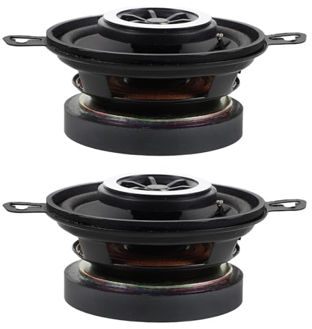 LOLIPPYY Altoparlanti per Auto Coassiali 35 Pollici Hifi Tweeter a Cupola Alta Efficienza Impianto Stereo Aftermarket Installazione senza Danni per Veicoli e Sistemi Audio