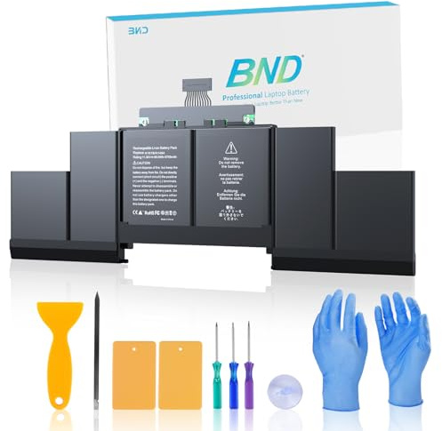BND A1398 - Batería de repuesto para MacBook Pro Retina de 15 pulgadas (mediados de 2015, mediados de 2014, finales de 2013) A1494 A1618, modelo de repuesto de batería para laptop, alta capacidad, 99