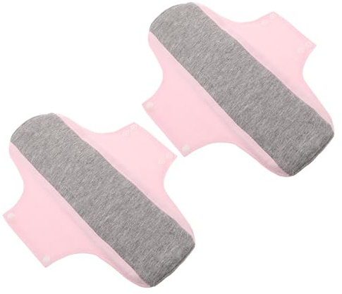 PAMINGONO 2 St Återanvändbara Postpartum Skyddspads i Bomull Ultratunna och Andningsbara för Tung Blödning och Inkontinens Tvättbara Läckagesäkra Bindor med Osynlig Passform för Kvinnor