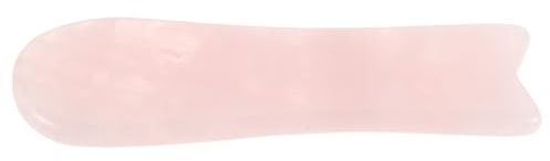 Hemobllo Rosenquarz Gua Sha Gesichtsmassagegerät Natürliches Kristall Gua Sha Brett für Sanfte Hautpflege Ergonomisches Gesichts und Körper Entspannungswerkzeug Tragbares Massagegerät