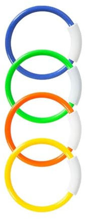 TUXCAXI Spannend mit Tauchringen! Gewichtete, Bunte Tauchspielzeuge für Kinder fördern spielerisch das Schwimmtraining.