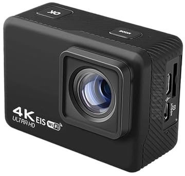 CCZRD Action Camera 4K 60FPS WiFi Anti-shake Con Schermo Di Controllo Remoto Registratore Unità For Fotocamera Sportiva Impermeabile EIS Cattura I Dettagli Con Nitidezza(64G)