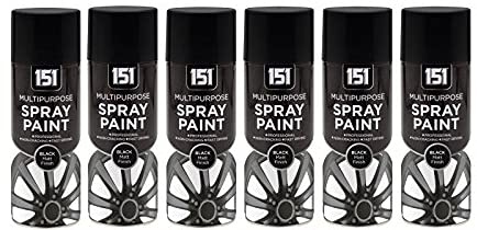 151 Professional Black Matt Multipurpose Spray Bike Car Fast Drying 400ml Spray (6)