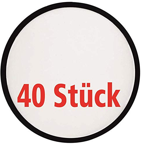Vertrieb durch Poster38 40 Frisbee, faltbar mit Etui aus Polyester, weiß