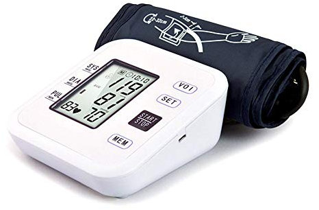 RGFITNESS Tensiomètre Automatique avec USB Rechargeable, numérique Automatique Mesurer la Pression artérielle et la fréquence Cardiaque avec Brassard Large portée pour Une Utilisation à Domicile