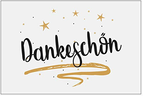 3 Stück Premium Dankeskarten (Klappkarten) mit 3 Umschlägen, Danke, Dankeschön, Karten, Dankekarten, Hochzeit, Geburt, Baby, Taufe, Abschied, Geburtstag, Jubiläum