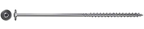 Fischer Bauschraube Power-Fast FPF-WT 10,0x240 ZPP 50 weiß verzinkt Teilgewinde Torx-Antrieb (50 Stück)