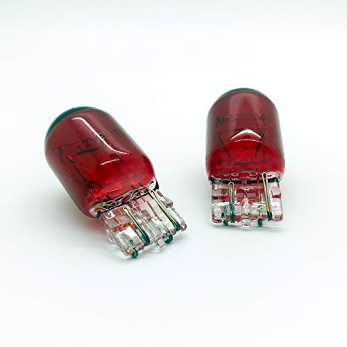 2 x 580 Red W21/5W Capless Brake Stop Light Bulb 12v 21/5w W3x16Q