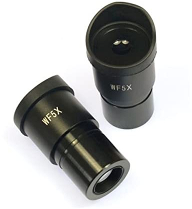 ZTBH Mikroskop tillbehörssats stereo mikroskop okular, 30 mm 5 x vidvinkel okular mikroskop diabilder