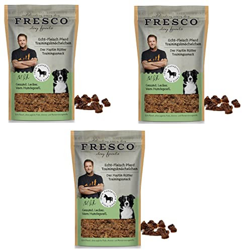 Fresco - Trainingsknöchelchen Pferd für Hunde - Bundle - 3 x 150g