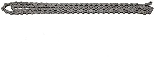 Fahrradkette 9-fach Fahrradkette 1/2 Zoll X 11/128 Zoll Dünne Art Mountain Road Faltradkette Stahl 9/18/27 Geschwindigkeit 116L Fahrradkette (Farbe : Gold) (Grau)