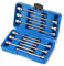 CASOMAN Lot de 12 douilles Torx extra longues 3/8, T10 à T60, longueur : 150 mm, acier CR-V et S2