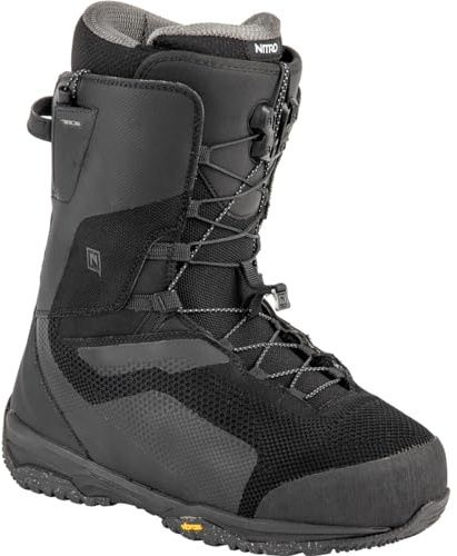 Nitro Skylab TLS '23 All Mountain Freeride Premium Système de laçage Rapide pour Snowboard Bottes de Snowboot pour Hommes, True Black, MP 28.5 // EU 43 1/3 // US 10,5